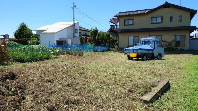 長野市で空き地の草刈り